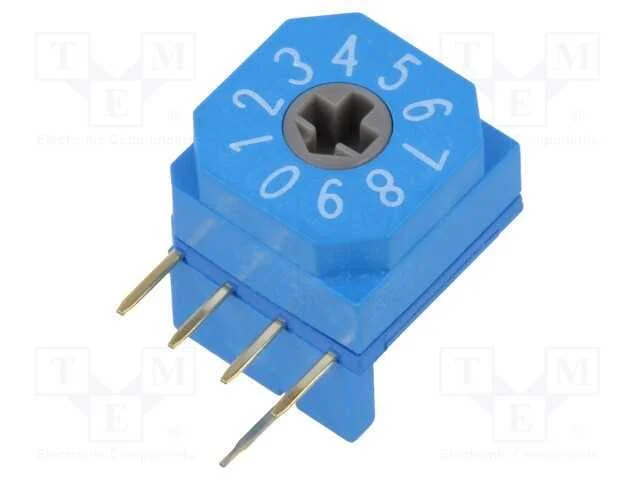 Emissor de C&oacute;digo, Dec/Bcd, Pos: 10, Tht, Rcontacto Max: 80mo, 7ncm