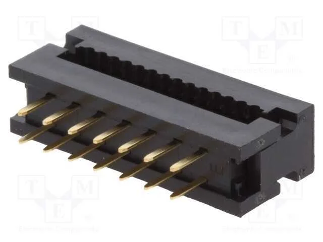 Idc de Transi&ccedil;&atilde;o, Pin: 14, Idc,Tht, para Fita, 1,27mm, 1a, Preta
