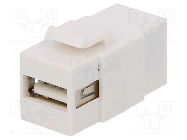 Tomada, adaptador, f&ecirc;mea x2, USB A tomada,USB B t.