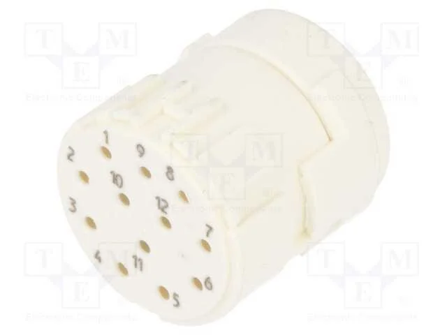Conector: M23, Inserto de Contatos, Pin: 12, F&ecirc;mea, com Cabo, 8a