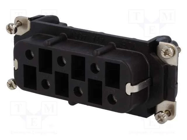 Conector: Hdc, Inserto de Contatos, F&ecirc;mea, C146, Pin: 6, 6+Pe, 42a