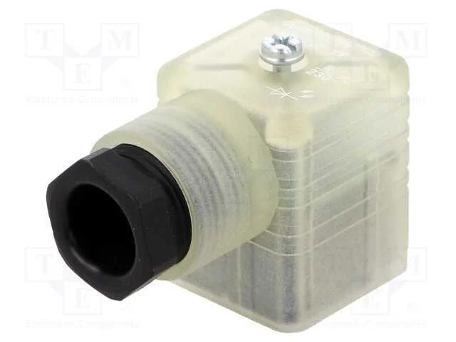 Conector: de v&aacute;lvulas, ficha, formato A, 18mm, f&ecirc;.
