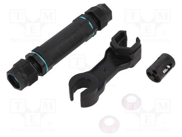 Conector: de Alimenta&ccedil;&atilde;o, 5&divide;13mm, 4mm2, 450v, Faixas: 3, Ip68, 32a