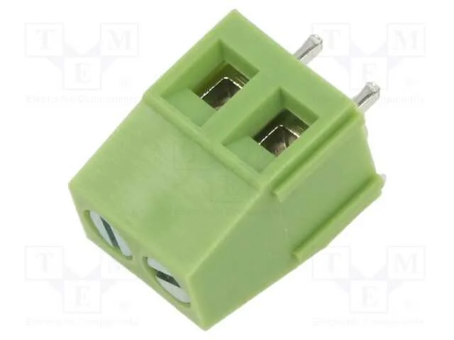 PCB bloco terminal, angulares 90, 5mm, faixas: 2,.
