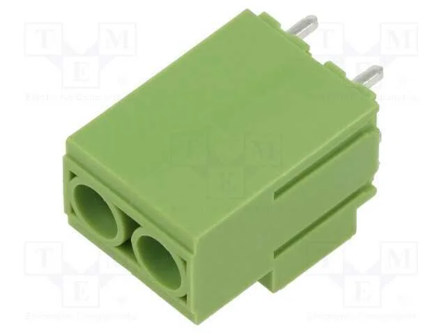 PCB bloco terminal, angulares 90, 10,16mm, faixas.