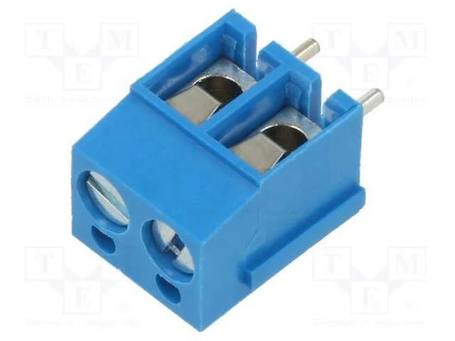 PCB bloco terminal, angulares 90, 5mm, faixas: 2,.