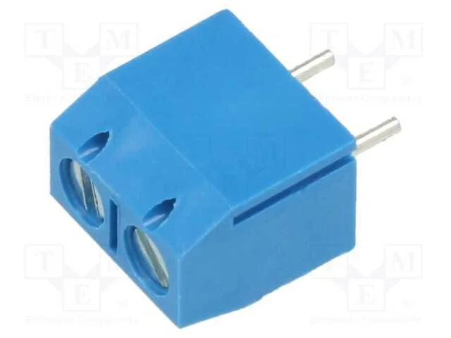 PCB bloco terminal, angulares 90, 5mm, faixas: 2,.