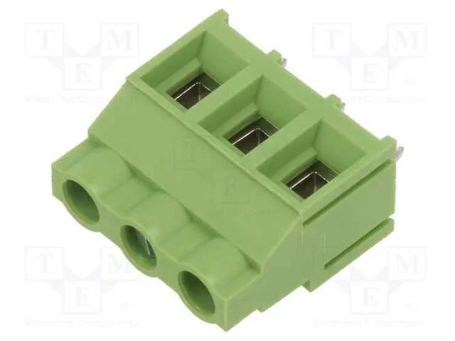 PCB bloco terminal, angulares 90, 7,62mm, faixas:.