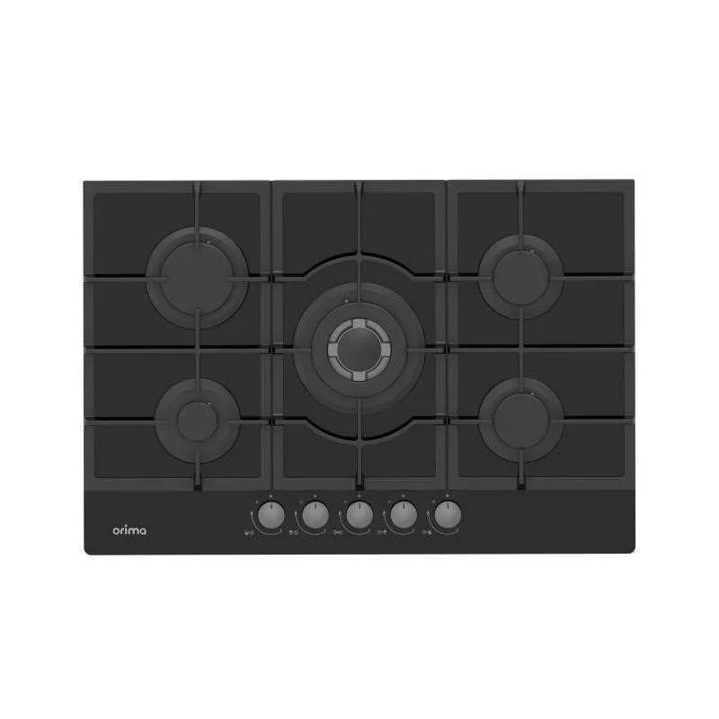 Placa de Fog&atilde;o a G&aacute;s Orq-475-Vg 4 Queimadores + 1 Triplo Preto - Orima
