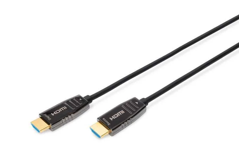 Digitus Hdmi Aoc Hybrid Glasfaserkabel  Uhd 8k 10m Schwarz