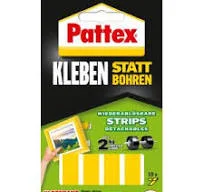 Pattex Cola em Vez de Furar, Tiras Adesivas, Amov&iacute;veis, 10 Pe&ccedil;as