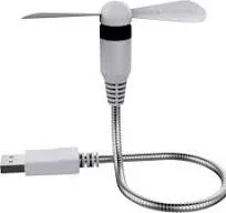 Realpower Mini Ventilador Usb Branco Usb-A Flex&iacute;v.