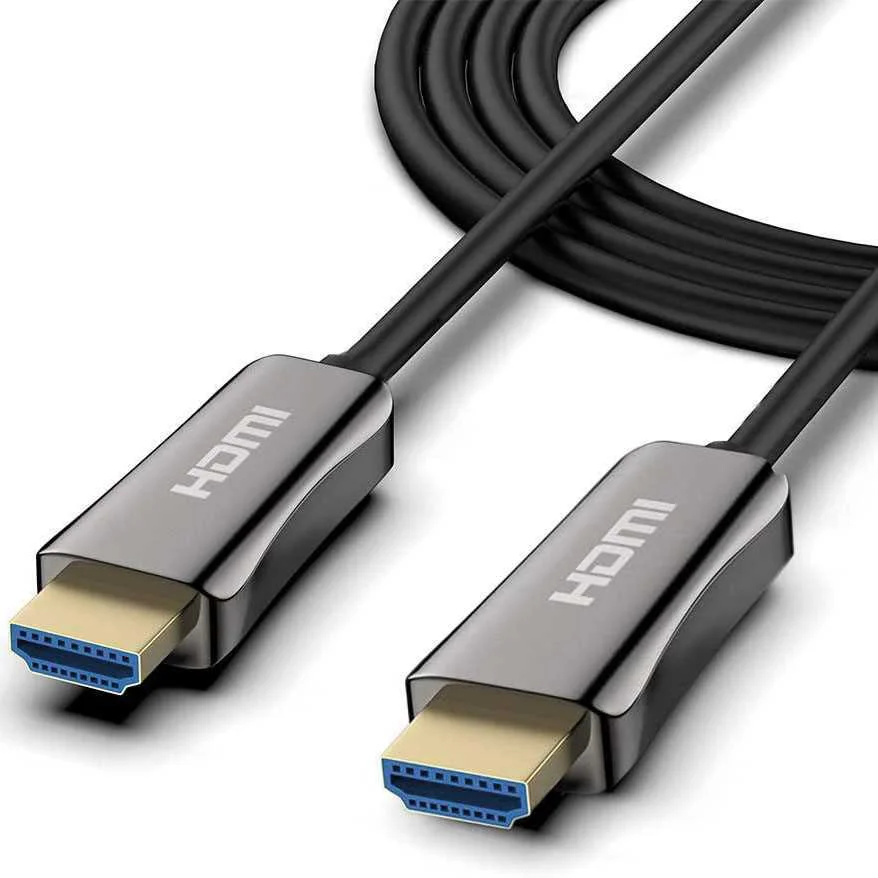 Cabo de fibra &oacute;tica ativa 4k Uhd Hdmi 2.0 20m