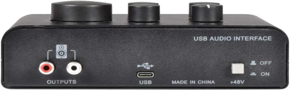 Usb Audio Interface - 2 Microphone + 1 Instrument