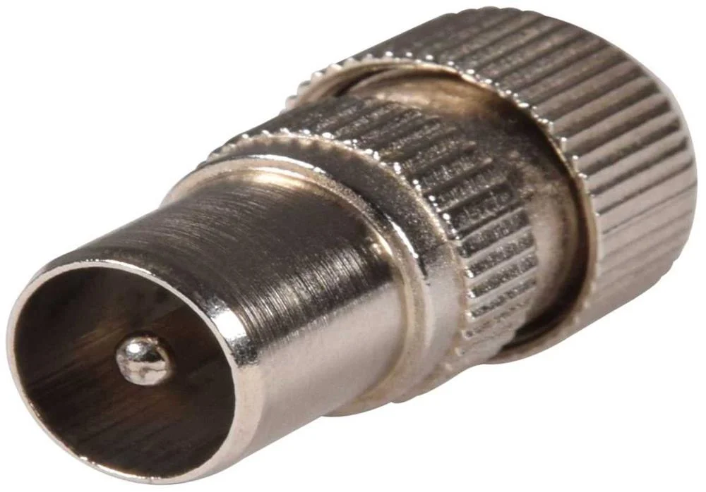 Ficha Coaxial de Precis&atilde;o Niquelada