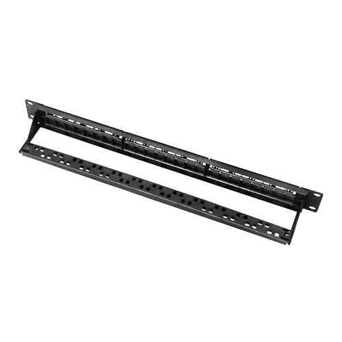 Painel Patch Cego de 24 Portas Utp/Rj45 - Formato em Bastidor 1u - Sem Electr&oacute;nica - Tamanho 1u Para