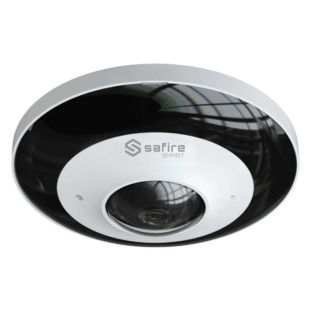 Safire Smart - C&acirc;mara Dome Ip Fisheye Gama I1 - Resolu&ccedil;&atilde;o 6 Megapixel (2160x2160) - Lente 1.1 Mm, Gr