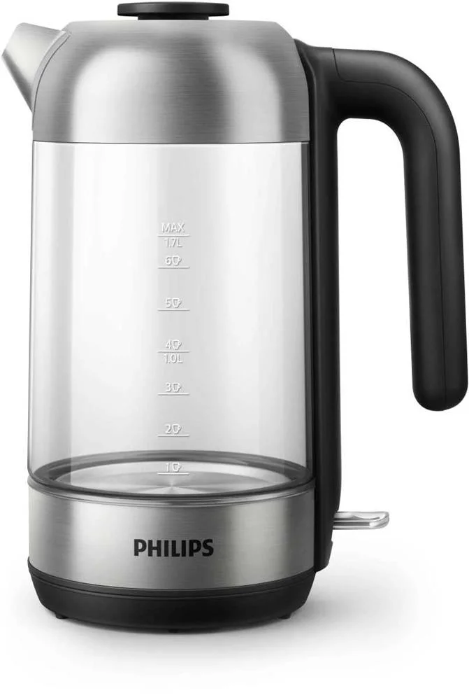 Philips 5000 Series Hd9339/80 Electric Kettle 1.7 L 2200 W Black  Stainless Steel  Transparent