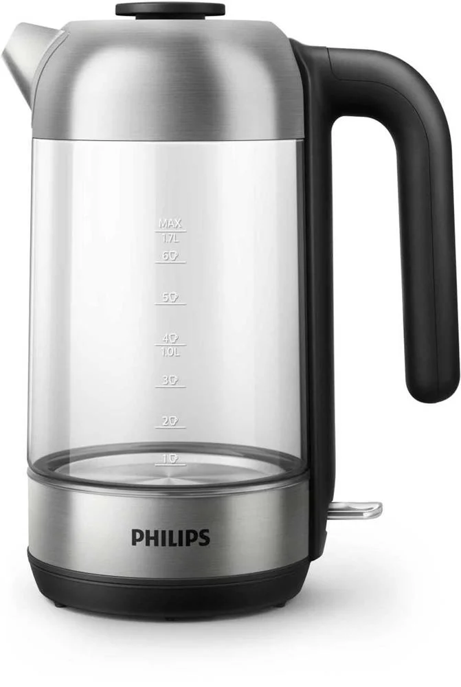Philips 5000 Series Hd9339/80 Electric Kettle 1.7 L 2200 W Black  Stainless Steel  Transparent