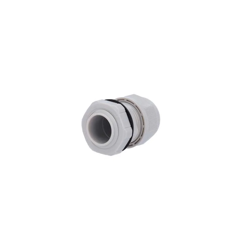 Encaixe Imperme&aacute;vel - Pl&aacute;stico - Di&acirc;metro 6~12.5mm - Ip68 - Cor Cinza
