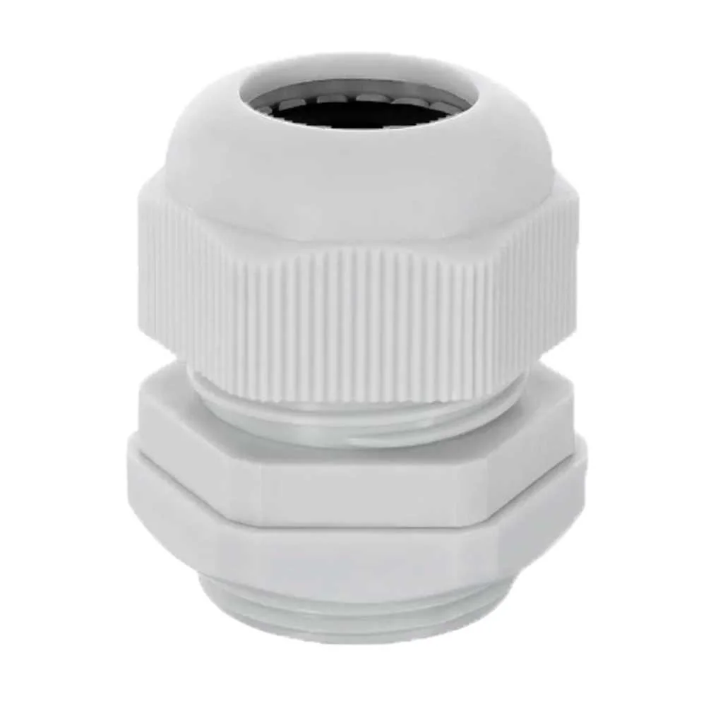 Encaixe Imperme&aacute;vel - Pl&aacute;stico - Di&acirc;metro 12.5~18mm - Ip68 - Cor Cinza
