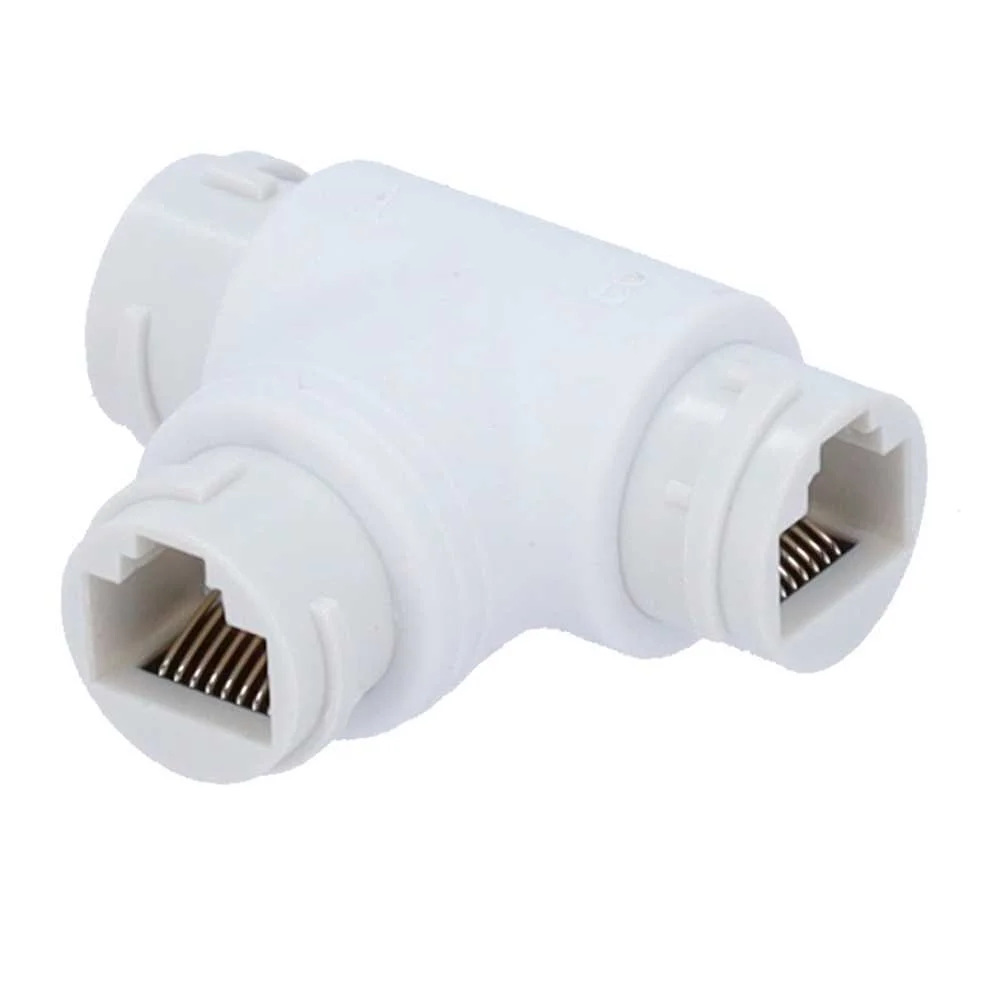 Adaptador Rj45 - Conector de Entrada Rj45 F&ecirc;mea - Conector de Sa&iacute;da 2 Rj45 F&ecirc;mea - Compat&iacute;vel com Ut