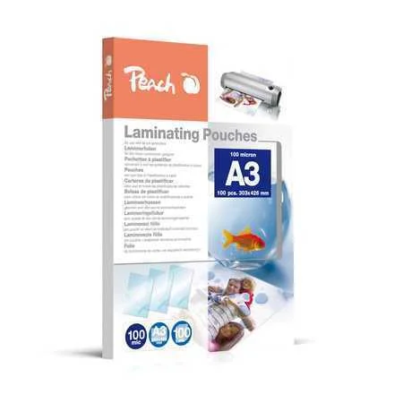 Peach Laminierfolien A3 100mic Gl&auml;nzend Pp500-01       100pk