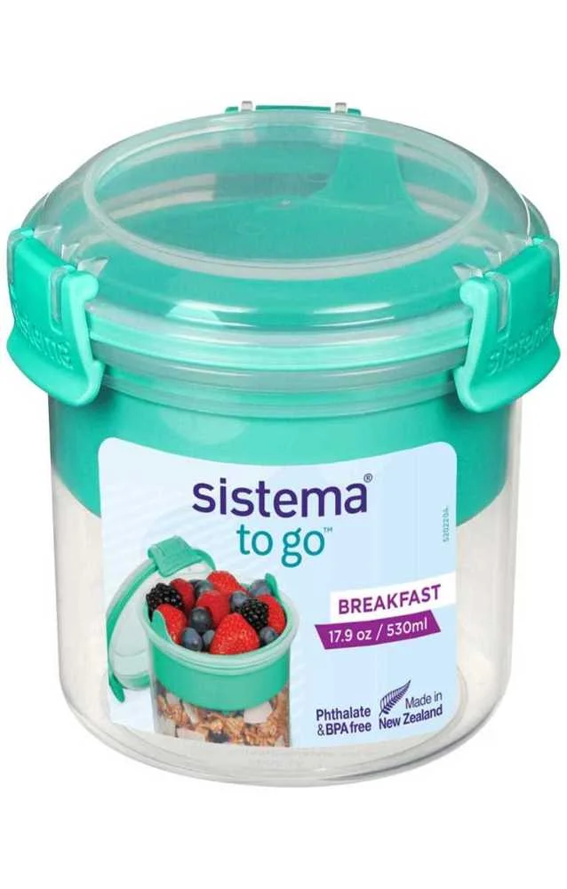 SISTEMA TO GO RECIPIENTE DE ALMO&Ccedil;O 0,53 L AZUL ME.
