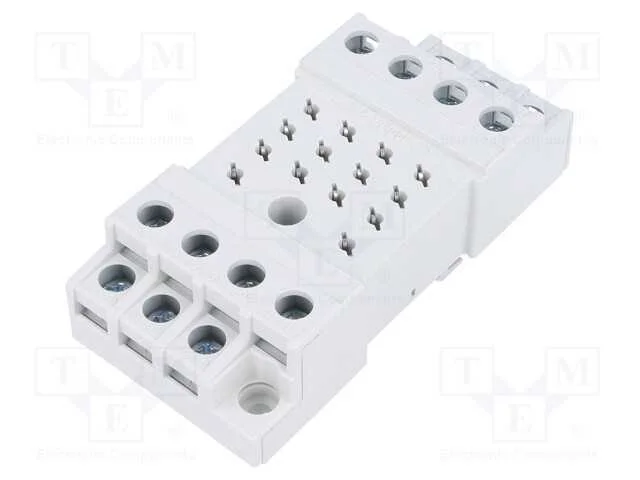 Base, Pin: 14, 10a, 250vac, para Trilho Din, Terminais de Parafuso