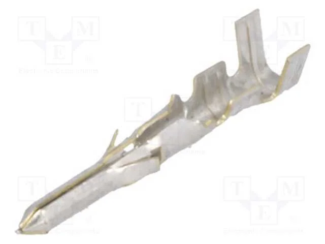 Contacto, Macho, Estanhado, 24awg&divide;18awg, Standard .062", Cerrar