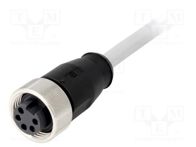 Ficha, 7/8", 1,5m, F&ecirc;mea, Pin: 5, Simples, com Cabo, Pvc