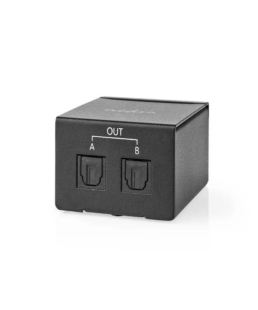 Nedis Aspl2512bk Repartidor de &Aacute;udio Preto