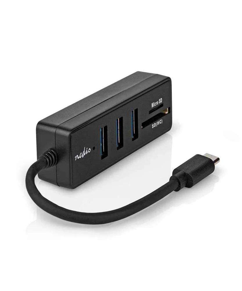 Concentrador Usb  1x Usb-C  3x Usb a Hembra  5-Po.