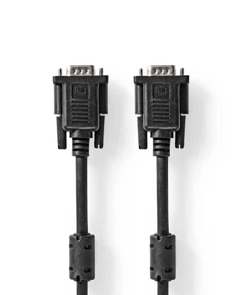 Nedis Ccgl59000bk50 Cabo Vga 5 M Vga (D-Sub) Preto