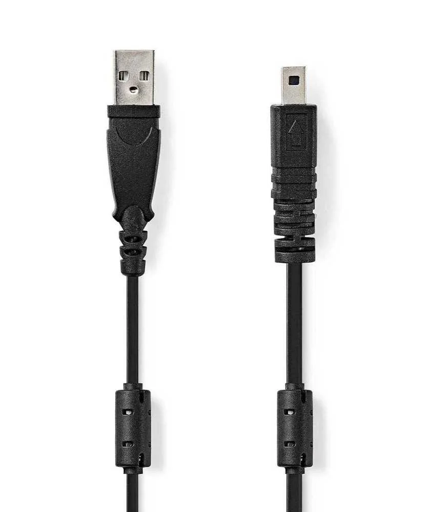 Cabo Usb 2.0  Usb-A Macho  Uc-E6 8 Pinos Macho  480mbps  2m  Preto