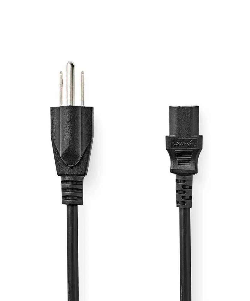 Cable Alimentaci&oacute;n  Usa Macho  Iec-320-C13  Recto.