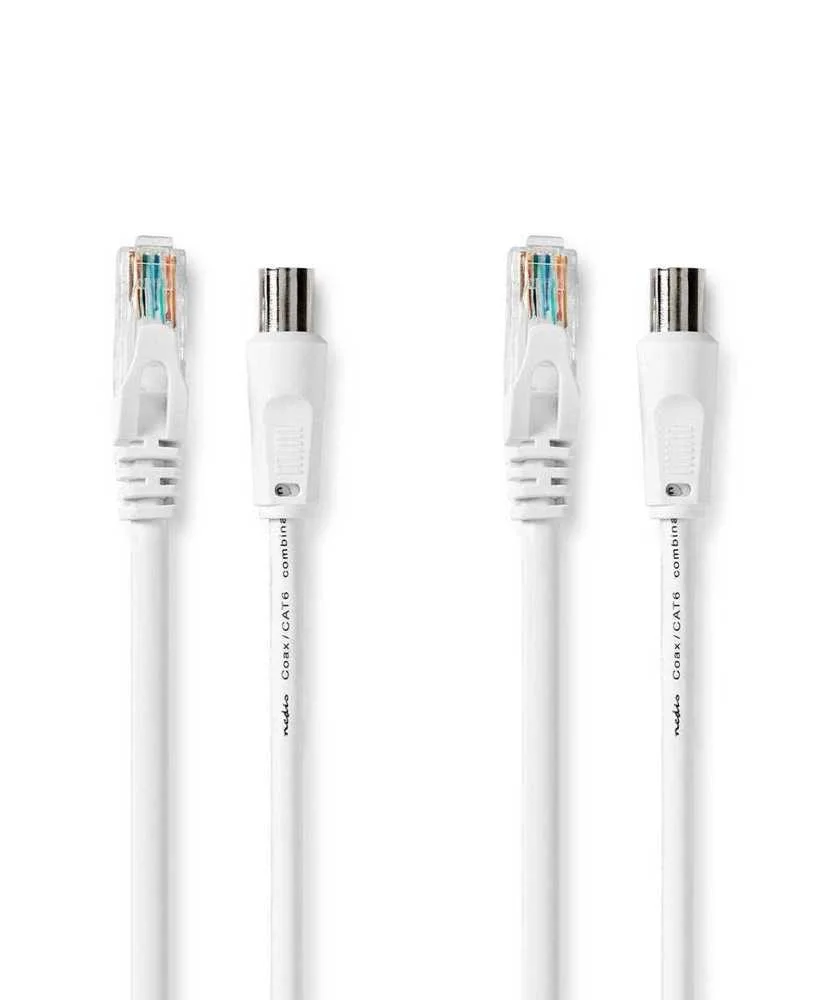 Coaxial Y Cable Cat6 Combi  Iec (Coaxial) Macho /.
