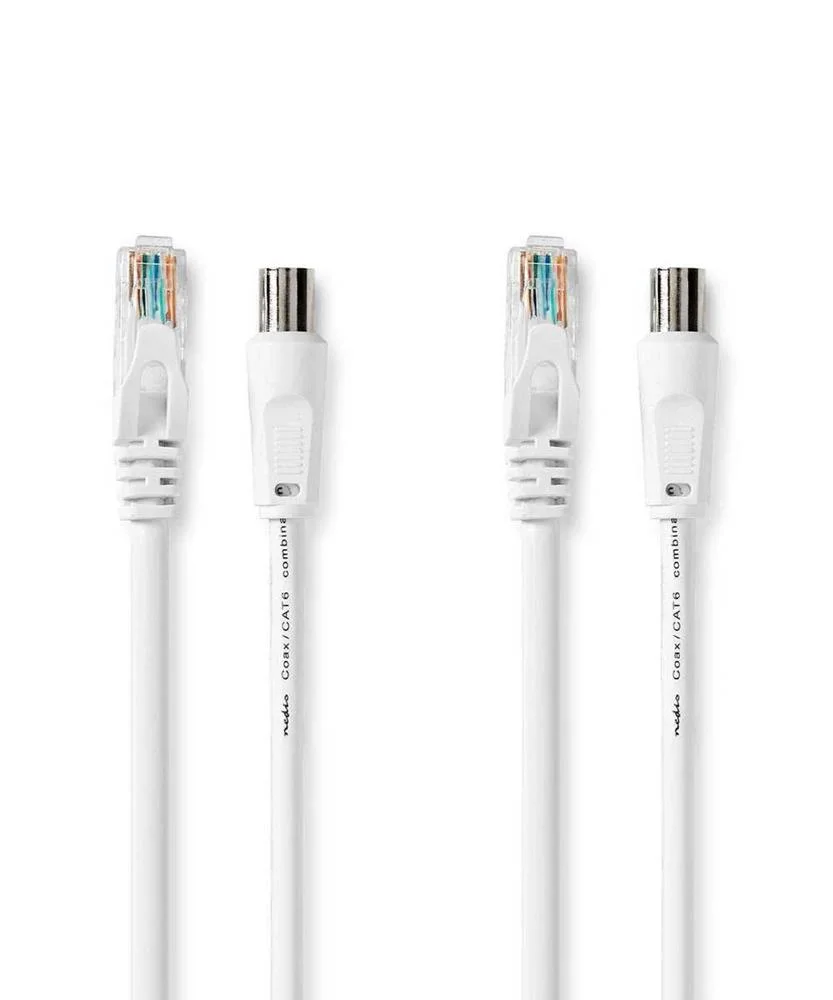 Coaxial Y Cable Cat6 Combi  Iec (Coaxial) Macho /.