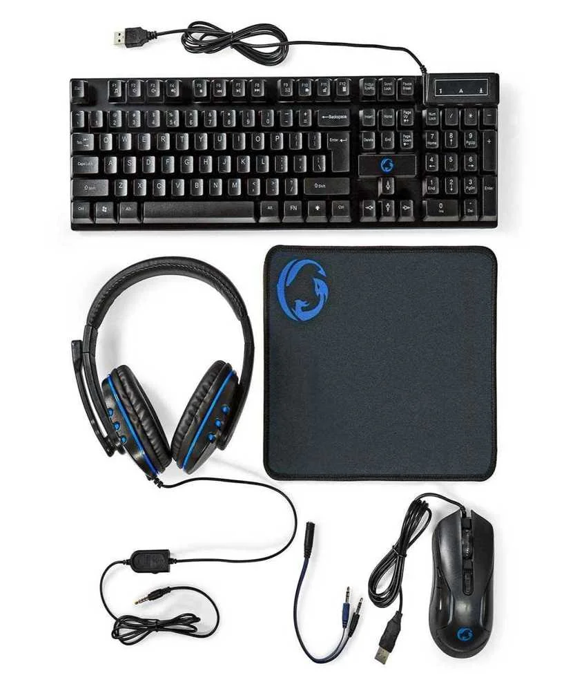 Nedis Gaming Combo Kit Teclado Rato Inclu&iacute;do Usb .