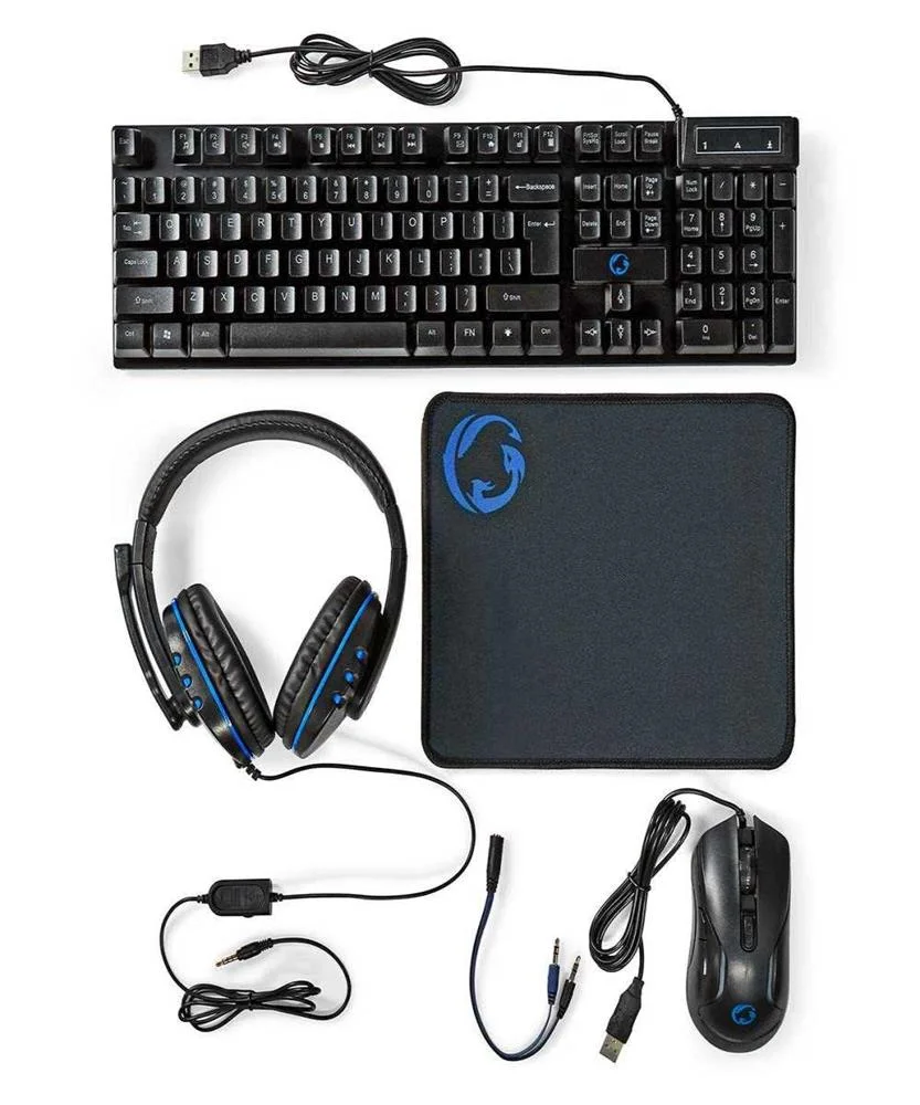 Nedis Gaming Combo Kit Teclado Rato Inclu&iacute;do Usb .