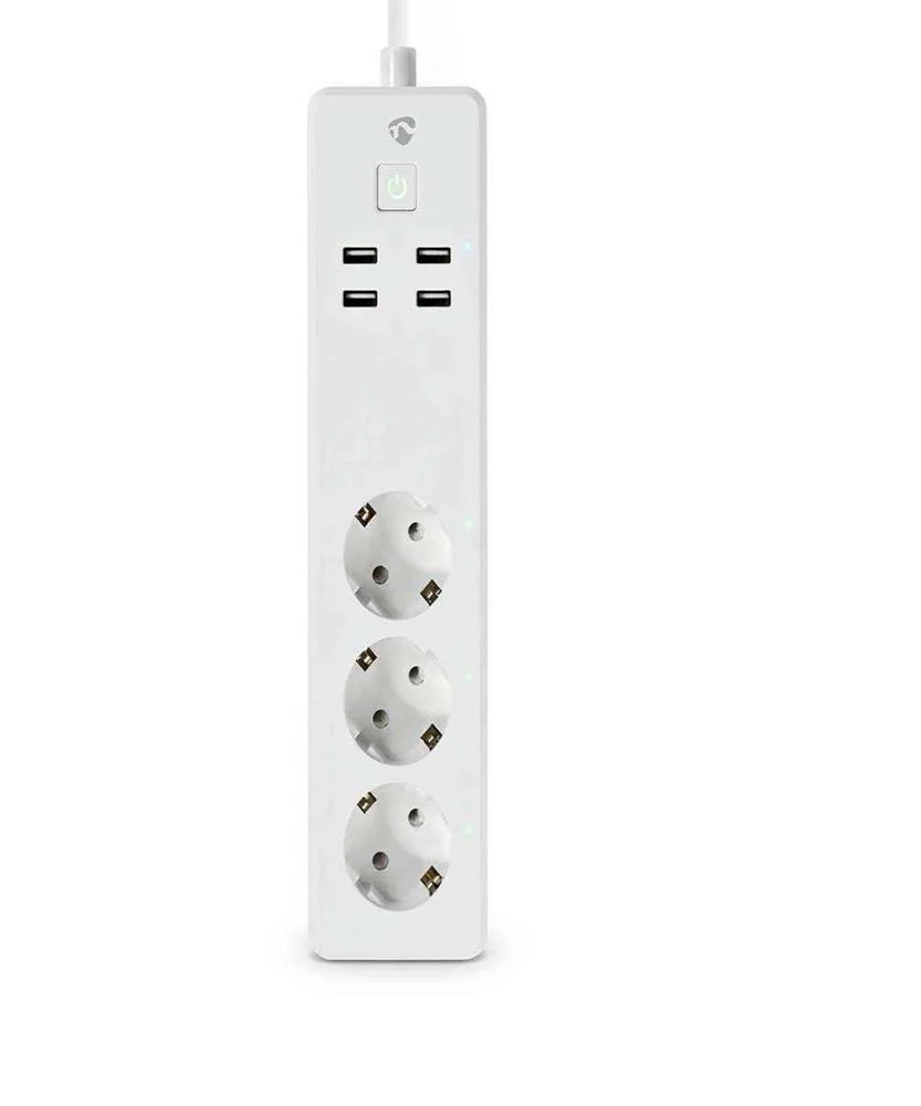 R&eacute;gua Nedis Smartlife Power Strip Wi-Fi | 16 a | 3680 W | 1.80 M | Branco