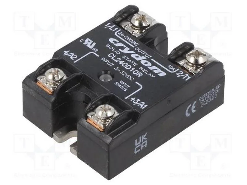 Rel&eacute;: semicondutores, Ucoma: 3&divide;32VDC, 5A, 24&divide;280V.