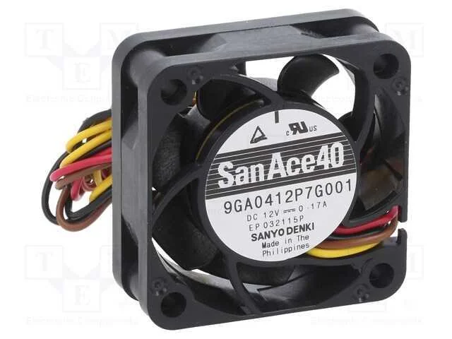 Ventilador: Dc, Transversal, 12vdc, 40x40x15mm, 21,6m3/H, 42dba