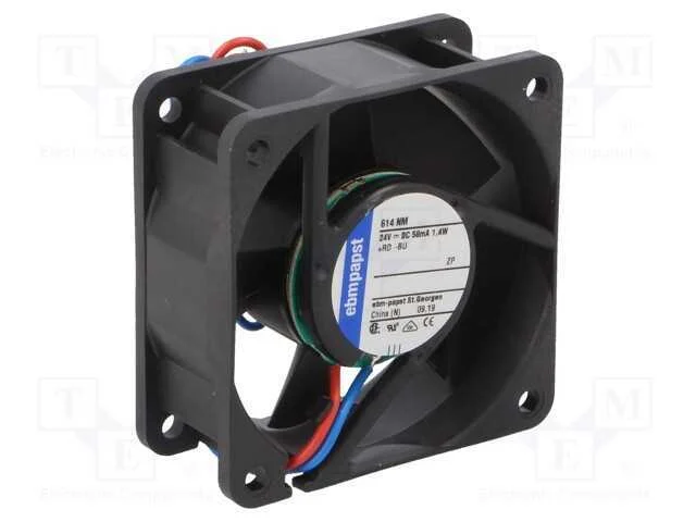 Ventilador: Dc, Transversal, 24vdc, 60x60x25mm, 36m3/H, 28dba