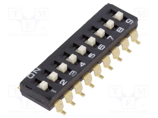 Interruptor: Dip-Switch, Quantidade de Sec&ccedil;&otilde;es: 9, On-Off, Pos: 2
