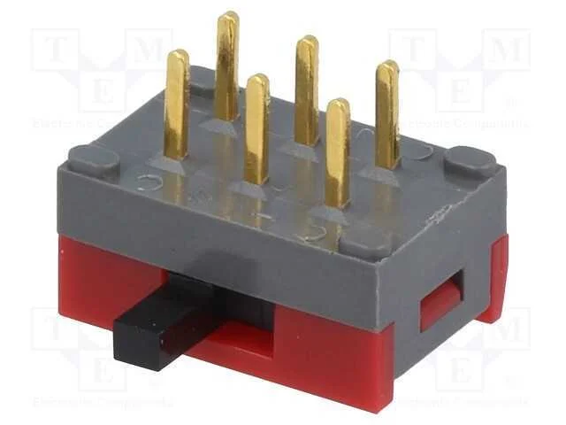 Interruptor: de corredi&ccedil;a, Pos: 2, DPDT, 0,4A/28V.