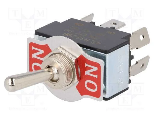 Interruptor: de Alavanca, Pos: 2, Dpdt, On-On, 20a/12vdc, 0&divide;55c