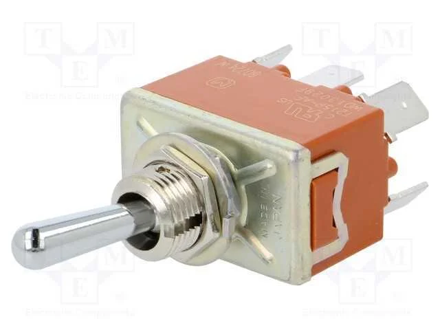 Interruptor: de Alavanca, Pos: 3, Dp3t, On-Off-On, 15a/250vac