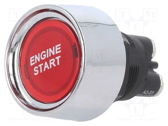 Interruptor: de Press&atilde;o, Pos: 2, Spst-No, 50a/12vdc, Vermelho, Sa