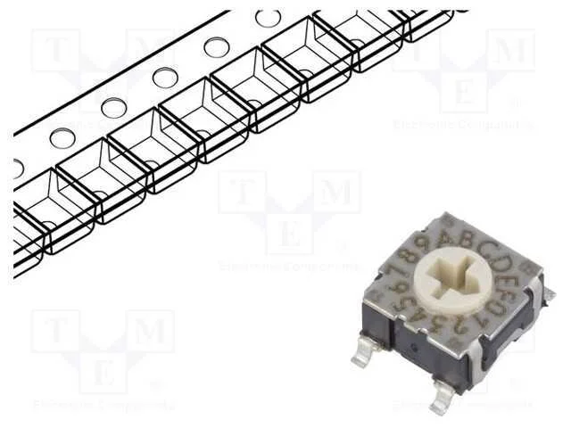 Emissor de C&oacute;digo, Hex/Bcd, Pos: 16, Smt, Rcontacto Max: 100mo